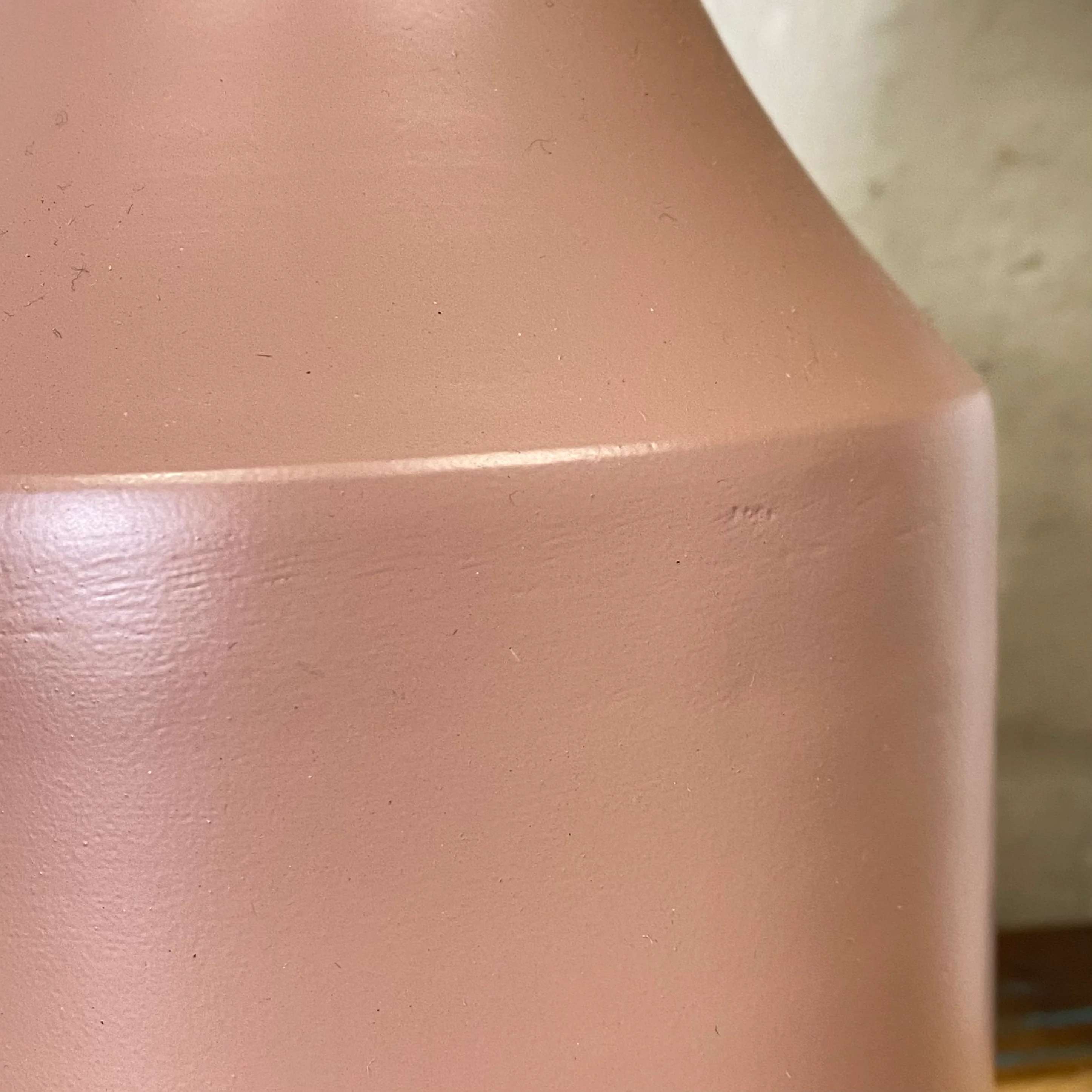 Flaschenvase alt rosa Vase Metall 33,5cm Blumenvase - Image 5