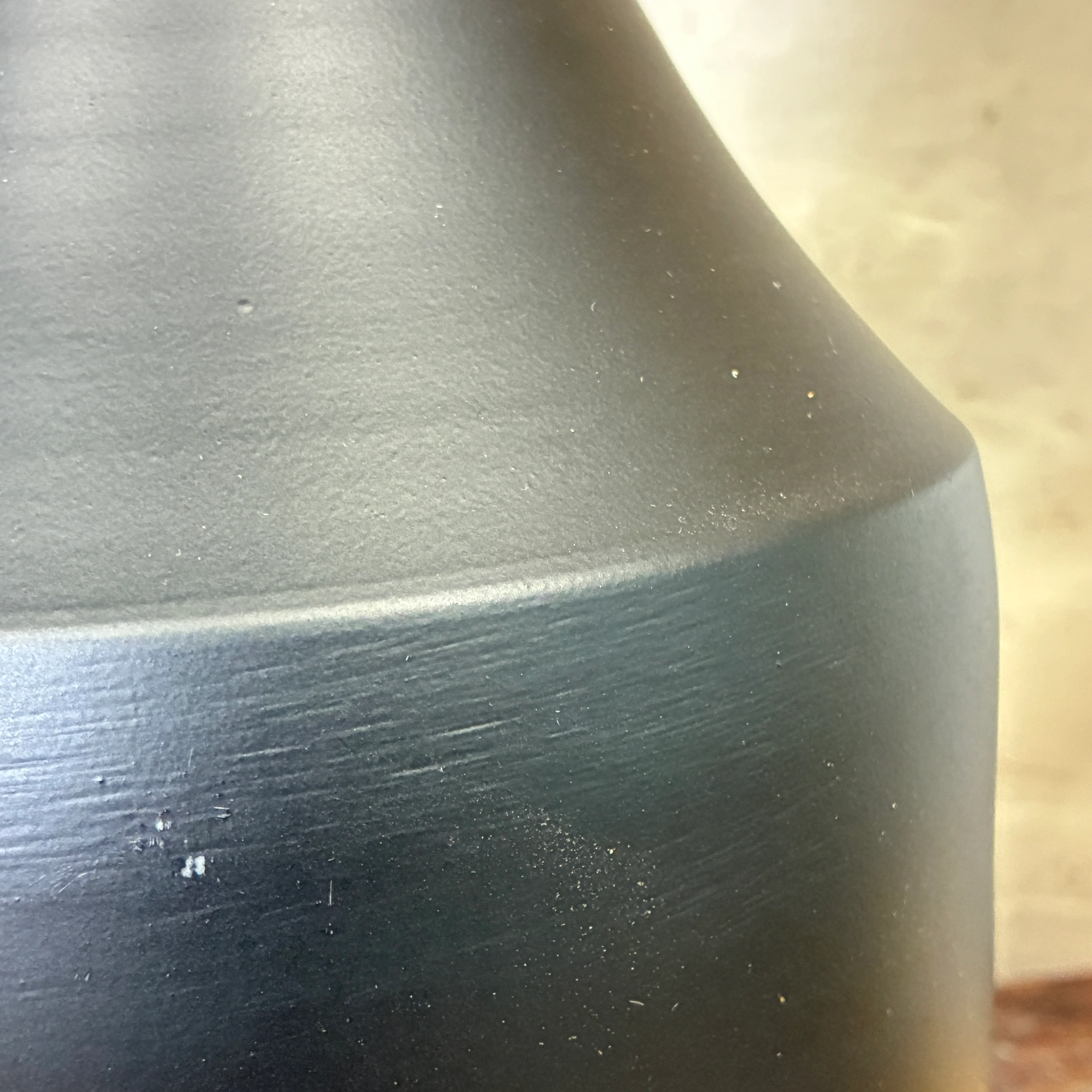 Vase Flaschenvase mattschwarz Metall 33,5cm Vase - Image 6