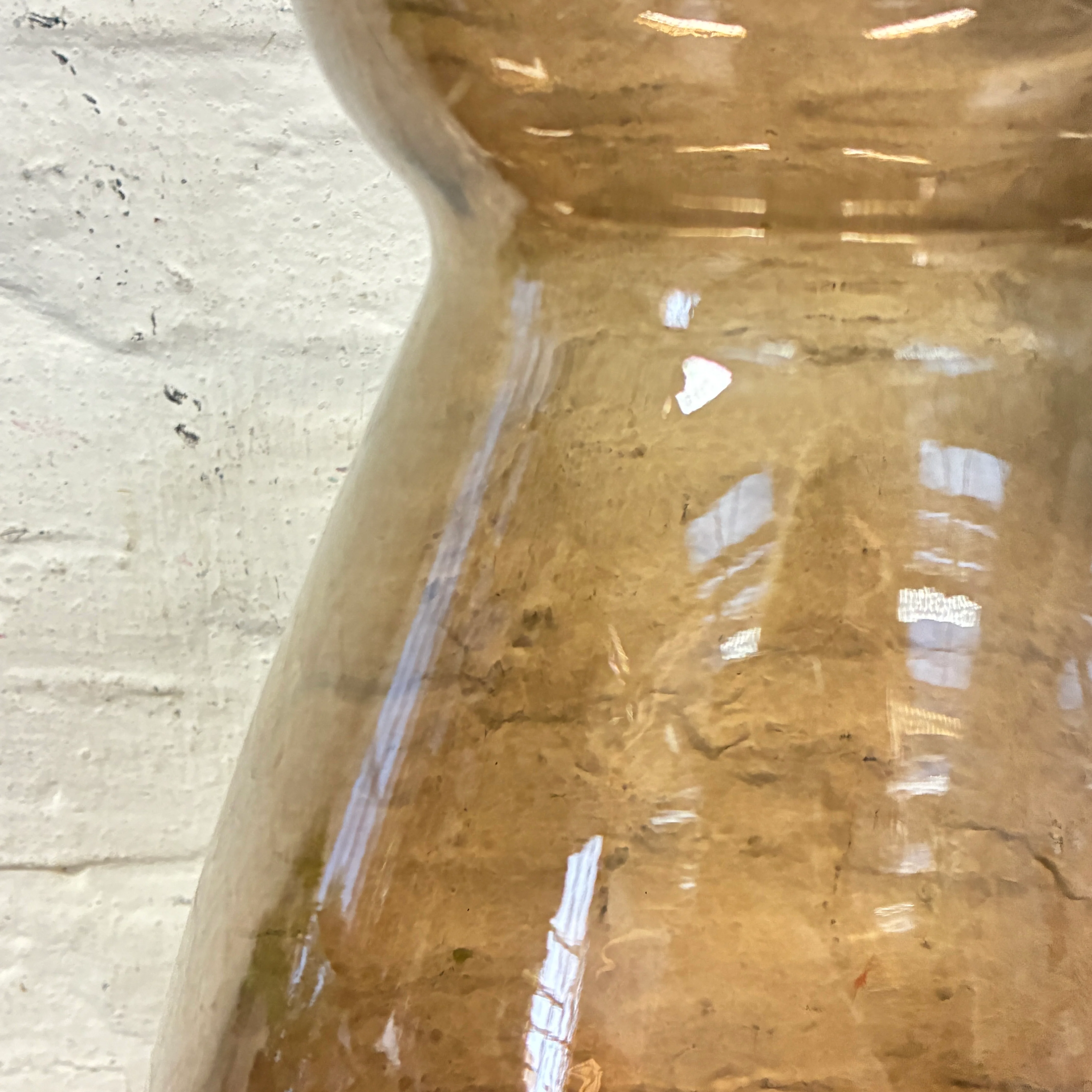 Vase gerecyceltes Glas braun Glas 43,5cm - Image 5