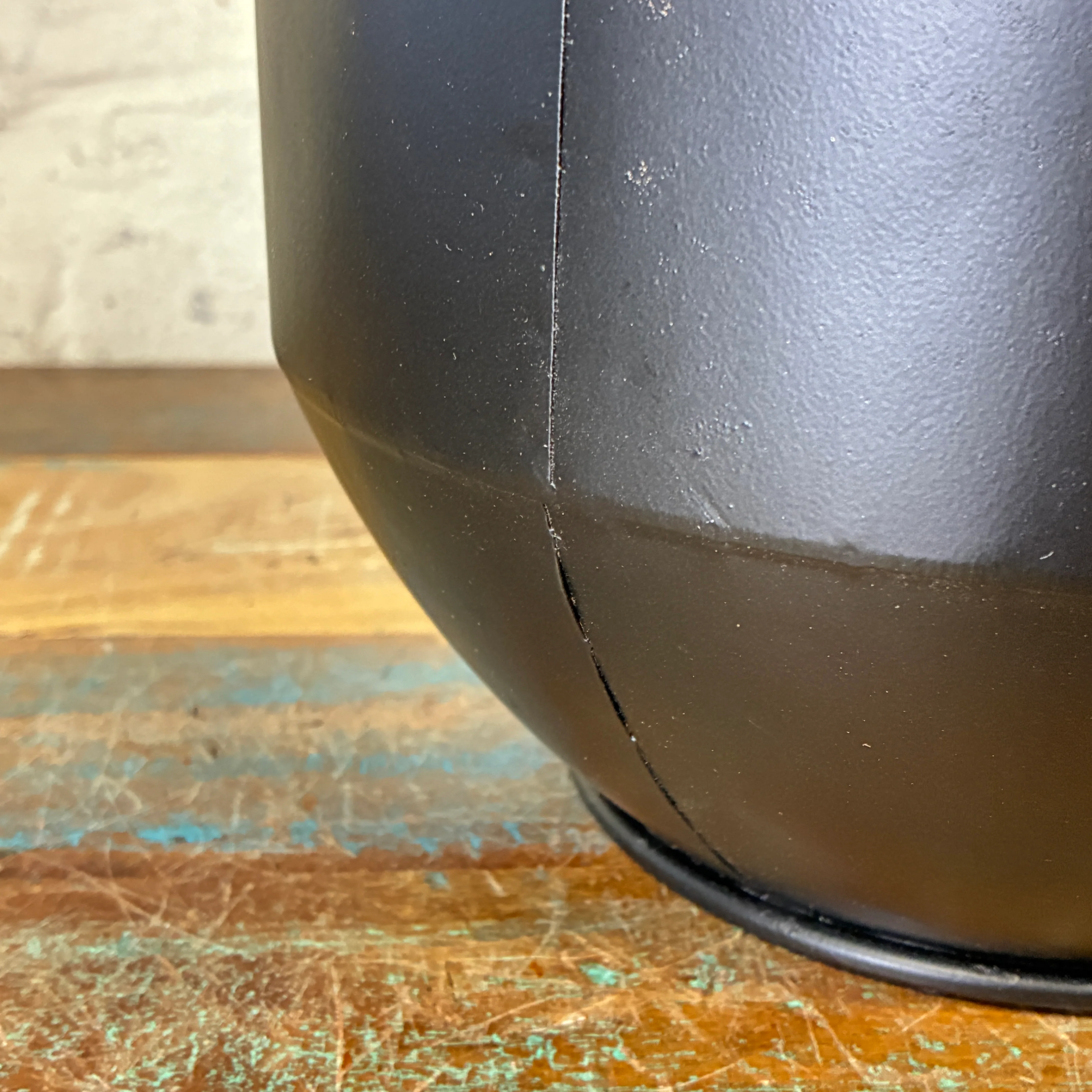 Vase schwarz Metall 37cm Deko Blumenvase - Image 7