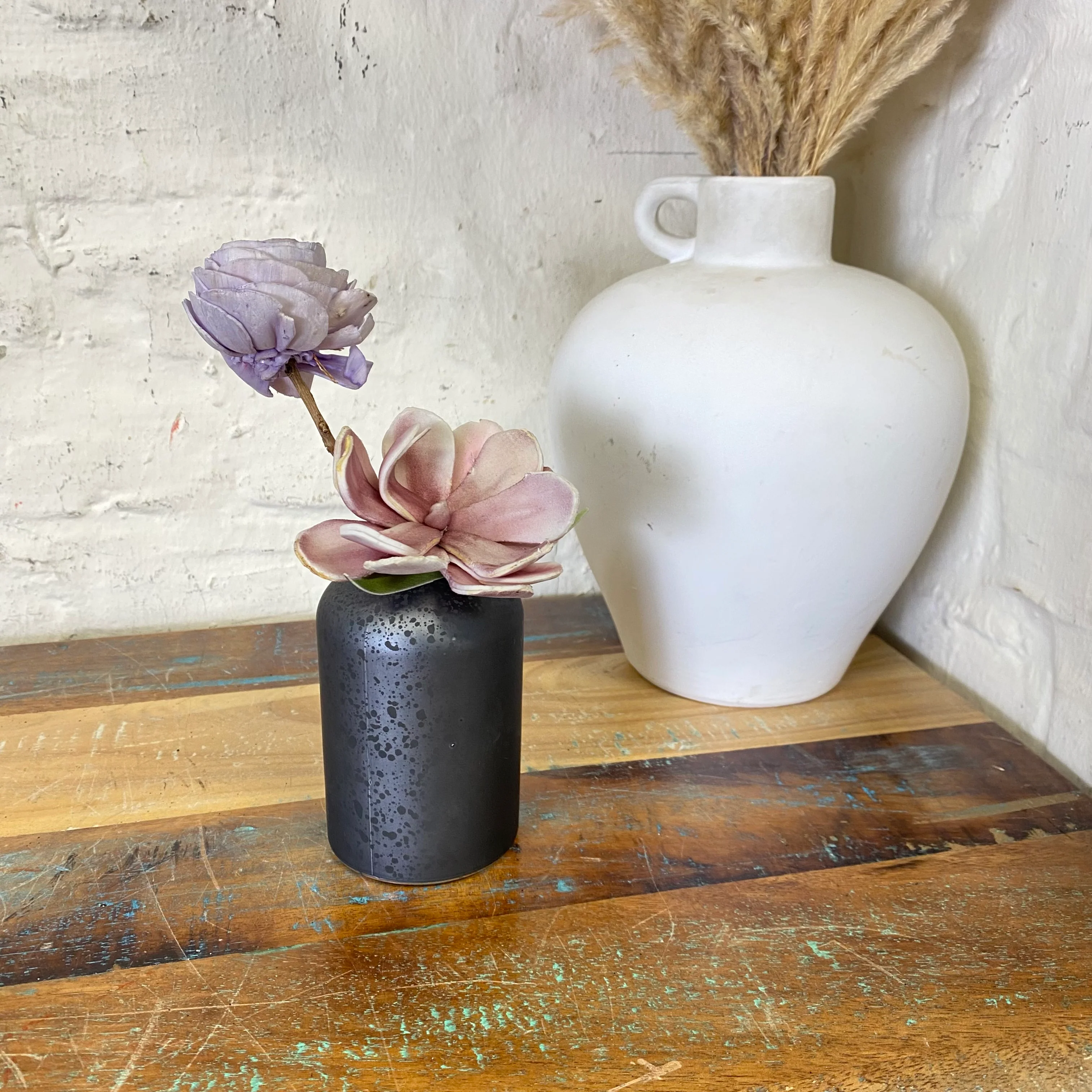 Vase Ted S Glas schwarz 10cm Deko Blumenvase - Image 2