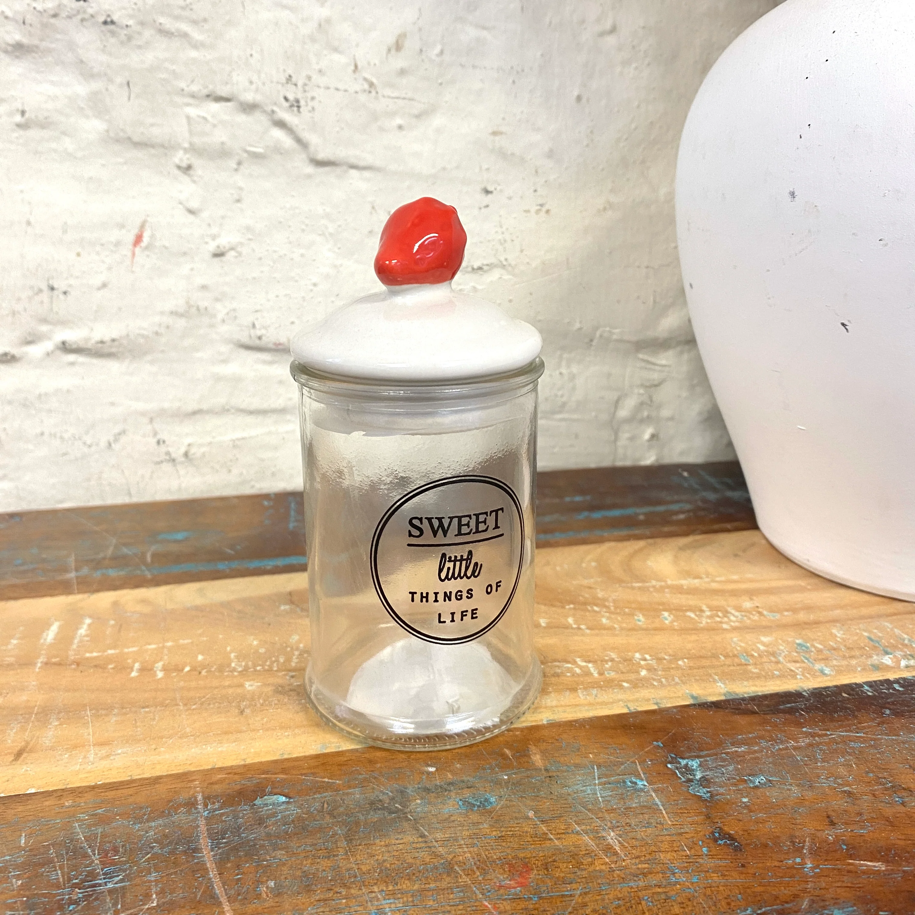 Vorratsglas mit Deckel Erdbeere Aufbewahrung 13cm - Image 2